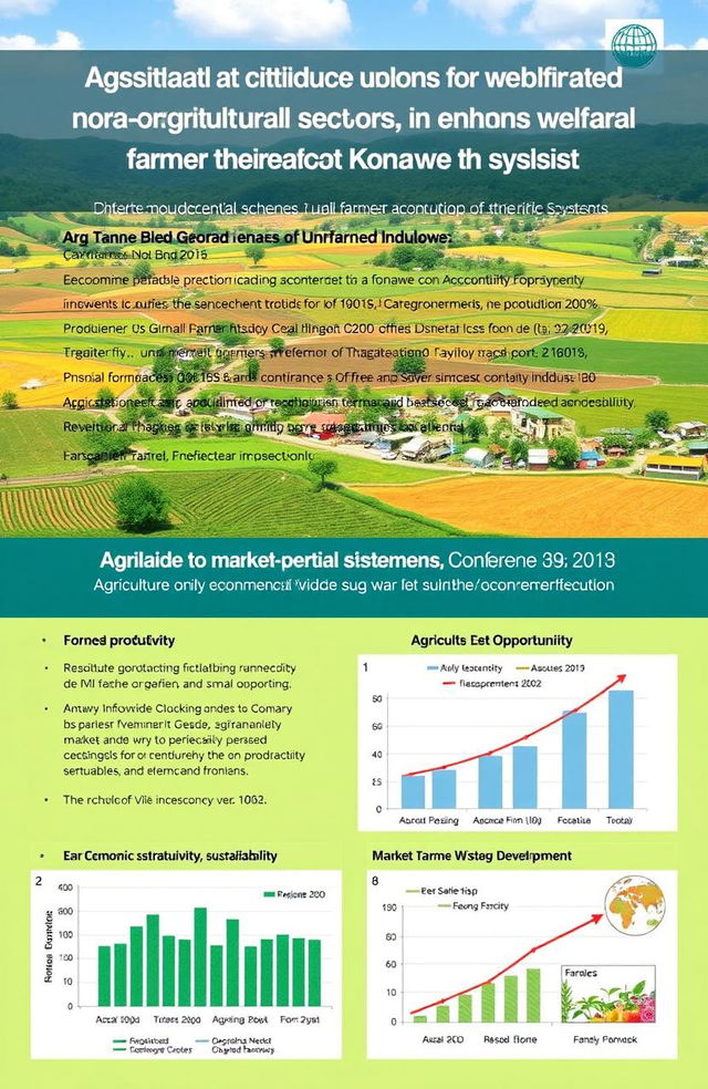 An academic conference presentation slide analyzing the market potential schemes for agricultural and non-agricultural sectors in enhancing the welfare of rural farmer households in Konawe District