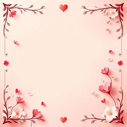 A captivating poster featuring a soft color palette with romantic shades of pinks, reds, and whites, establishing a tender mood