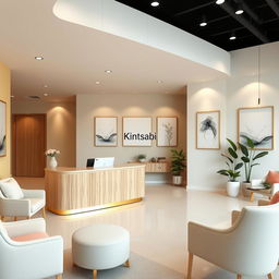 A sophisticated and serene psychological counseling office designed for adults, named 'Centro Psicológico Integral Kintsabi