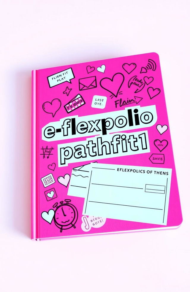 A vibrant pink book cover inspired by the iconic design of the Mean Girls Burn Book