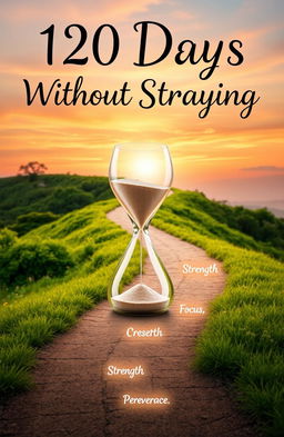 A beautiful and inspirational artistic representation of the phrase '120 Days Without Straying'