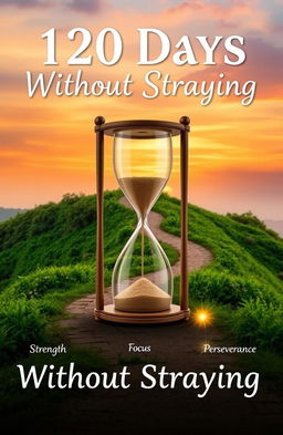 A beautiful and inspirational artistic representation of the phrase '120 Days Without Straying'
