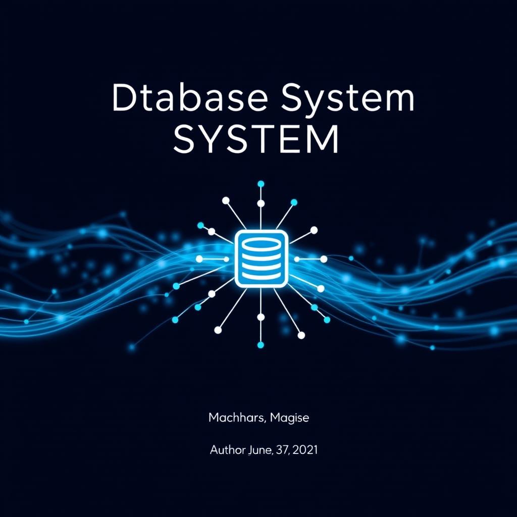 A cover page design for a Database System project