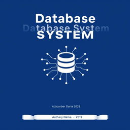 A cover page design for a Database System project