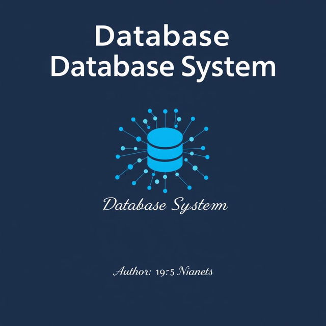 A cover page design for a Database System project