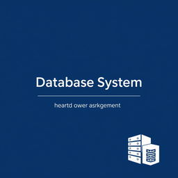 A professional and polished cover page design for a Database System project