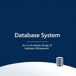 A professional and polished cover page design for a Database System project