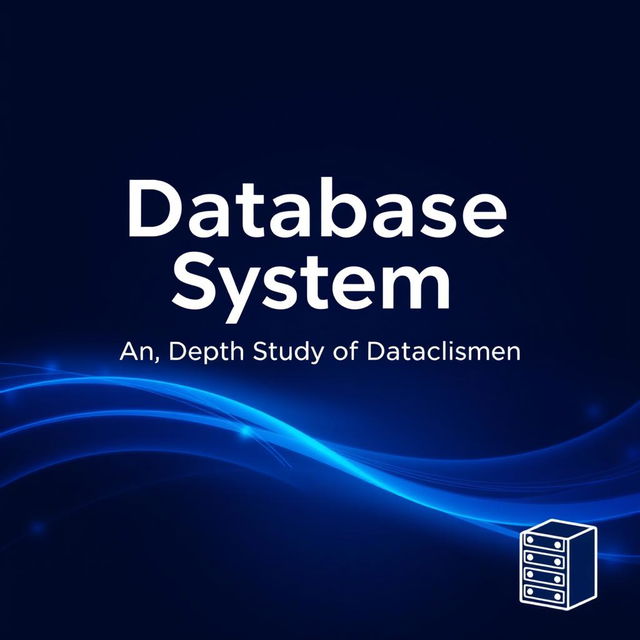 A professional and polished cover page design for a Database System project