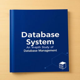 A professional and polished cover page design for a Database System project