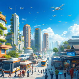 A visionary representation of India in 2047, inspired by the dreams of Prime Minister Modi