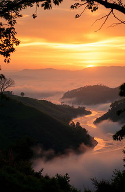A dreamy landscape representing the story of a Brazilian dreamer involved in an intense, passionate love triangle