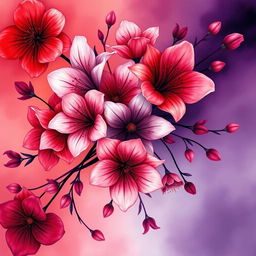 An enchanting floral design that encapsulates the mix of love and pain through color