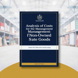 A cover page for a report titled 'Analysis of Costs for the Management of Non-Owned State Goods'