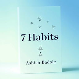 A modern, minimalist book cover featuring a soft gradient background in calming shades of blue and green