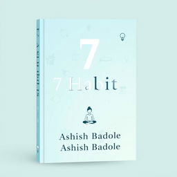 A modern, minimalist book cover featuring a soft gradient background in calming shades of blue and green