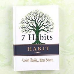 A symbolic book cover featuring a large, intricate tree with seven prominent branches, each branch representing one of the habits