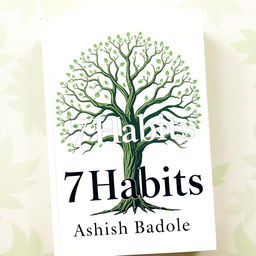 A symbolic book cover featuring a large, intricate tree with seven prominent branches, each branch representing one of the habits