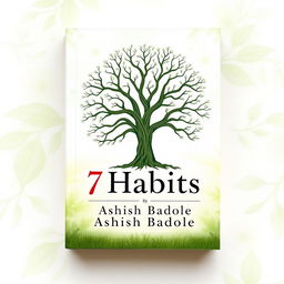 A symbolic book cover featuring a large, intricate tree with seven prominent branches, each branch representing one of the habits