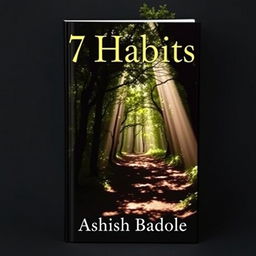 A captivating book cover depicting a shadowed path meandering through a lush forest, with rays of sunlight breaking through the canopy above, symbolizing clarity and enlightenment