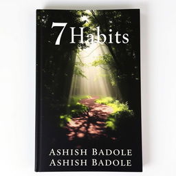 A captivating book cover depicting a shadowed path meandering through a lush forest, with rays of sunlight breaking through the canopy above, symbolizing clarity and enlightenment