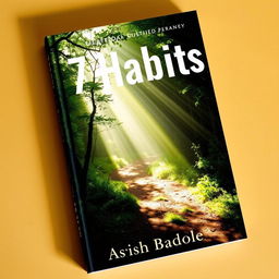 A captivating book cover depicting a shadowed path meandering through a lush forest, with rays of sunlight breaking through the canopy above, symbolizing clarity and enlightenment