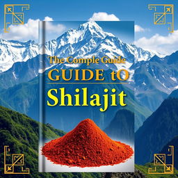 A captivating book cover for 'The Complete Guide To Shilajit'