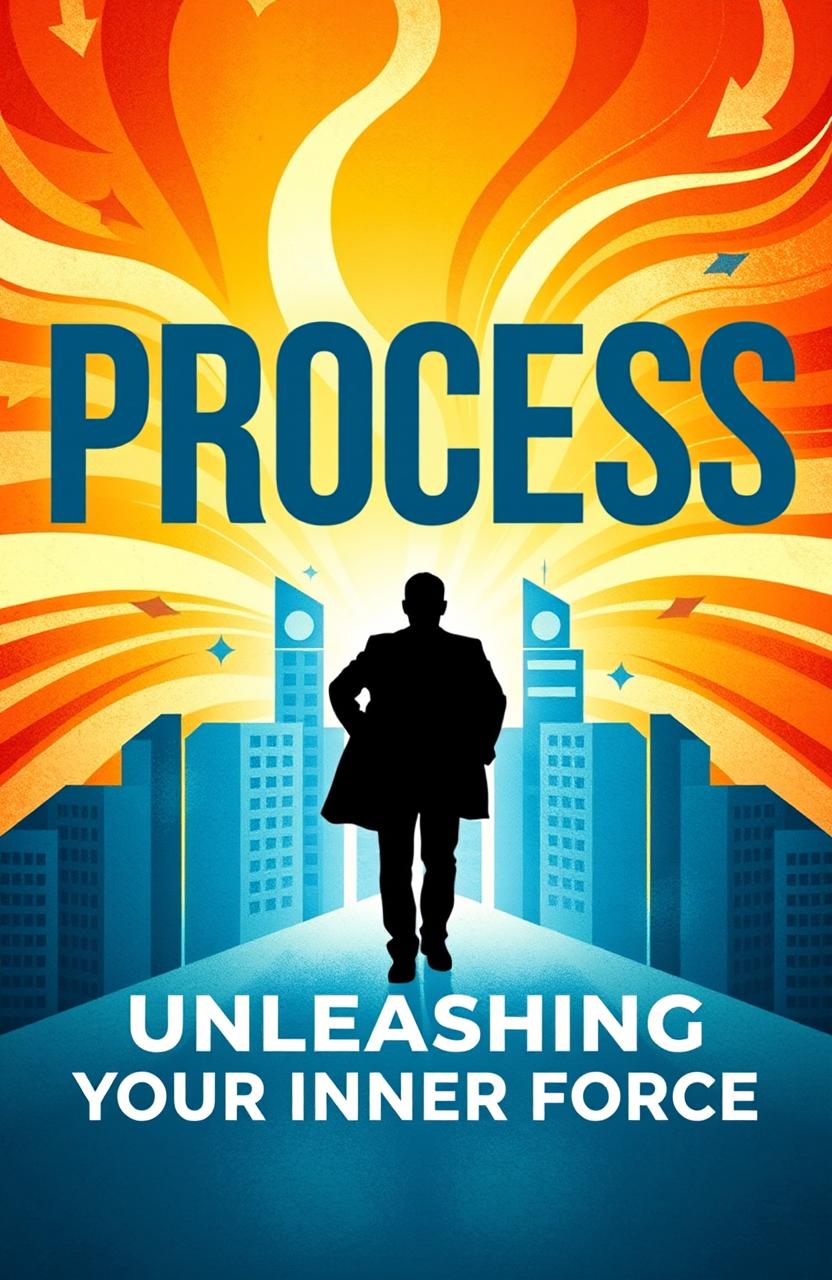 An artistic book cover design for 'PROCESS: Unleashing Your Inner Force'