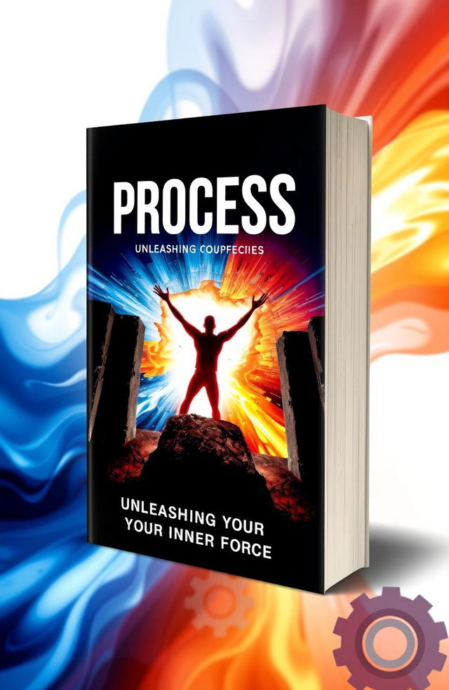 A visually impactful book cover design for 'PROCESS: Unleashing Your Inner Force'