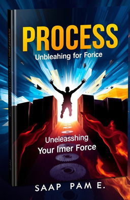 A visually impactful book cover design for 'PROCESS: Unleashing Your Inner Force'