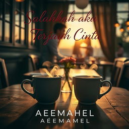 A realistic ebook cover for the title 'Salahkah Aku Terjatuh Cinta'