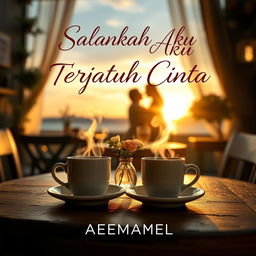A realistic ebook cover for the title 'Salahkah Aku Terjatuh Cinta'