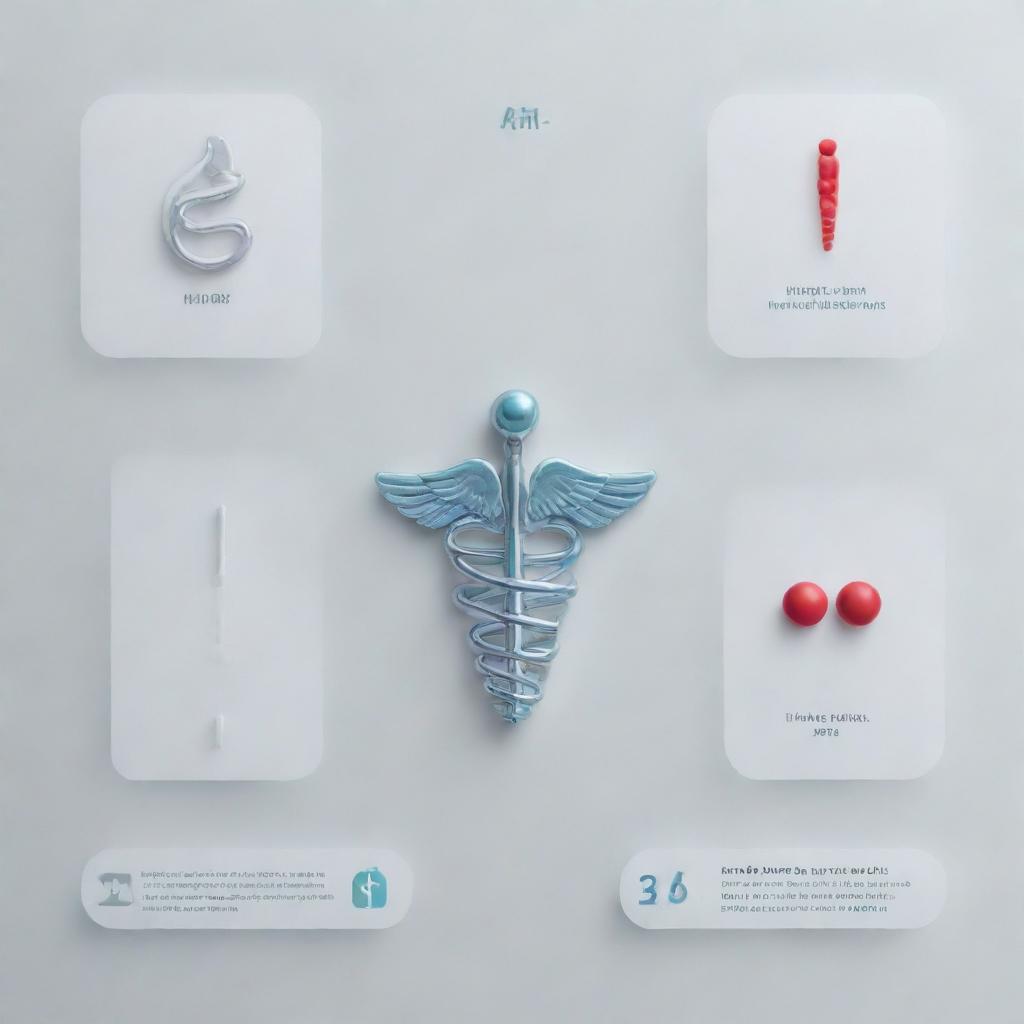 A stylish presentation template related to the field of medicine