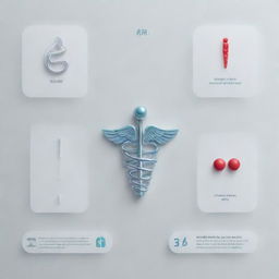 A stylish presentation template related to the field of medicine