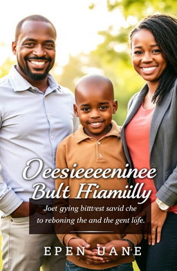 A touching and inspirational book cover featuring a resilient black family