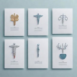 A stylish presentation template related to the field of medicine