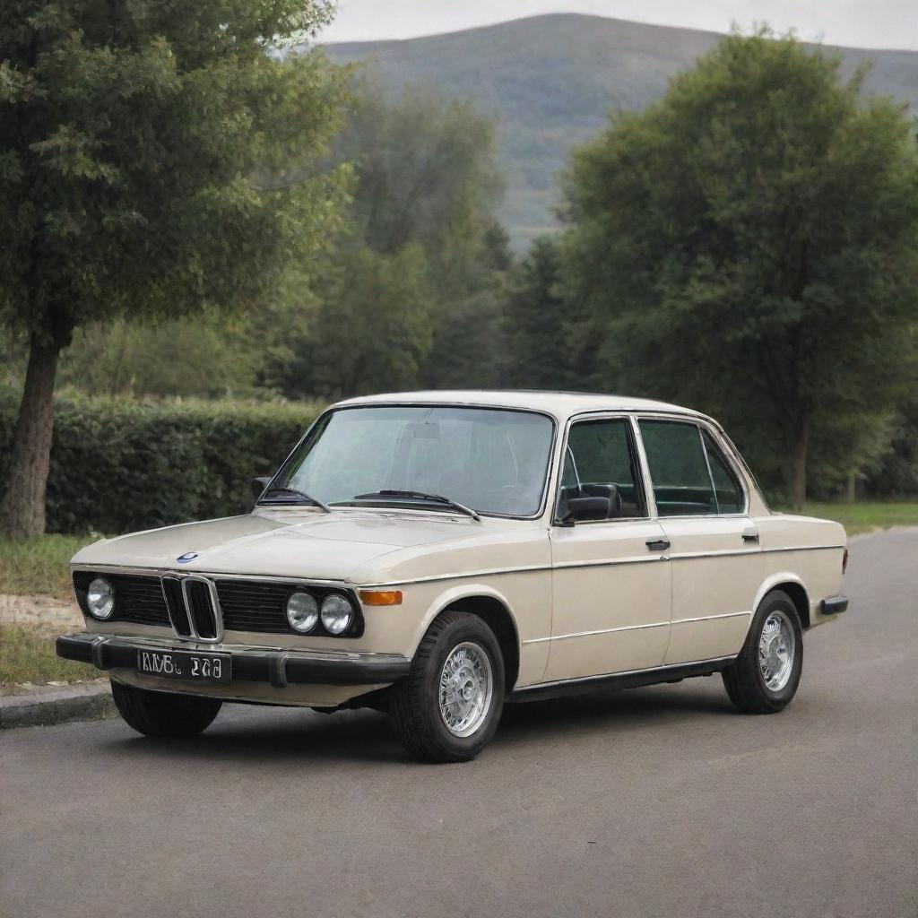 A unique vehicle that encapsulates the design DNA of a refined BMW and a modest Lada, showcasing a blend of luxury and simplicity