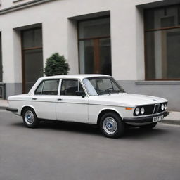 A unique vehicle that encapsulates the design DNA of a refined BMW and a modest Lada, showcasing a blend of luxury and simplicity