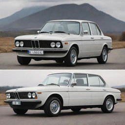 A unique vehicle that encapsulates the design DNA of a refined BMW and a modest Lada, showcasing a blend of luxury and simplicity