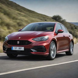 A novel car merging the design characteristics of a Fiat Tipo and a Porsche