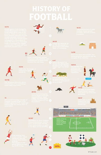 the-evolution-of-football-a-visual-timeline-from-origins-to-today