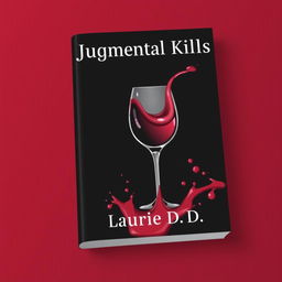 A captivating book cover design featuring a dark red background that evokes a sense of depth and drama