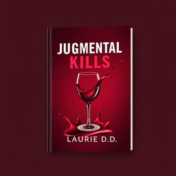 A captivating book cover design featuring a dark red background that evokes a sense of depth and drama