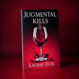 A captivating book cover design featuring a dark red background that sets a dramatic tone