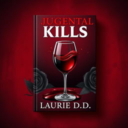 An eye-catching book cover design featuring a dark red background that creates a rich and dramatic atmosphere