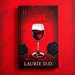 An eye-catching book cover design featuring a dark red background that creates a rich and dramatic atmosphere