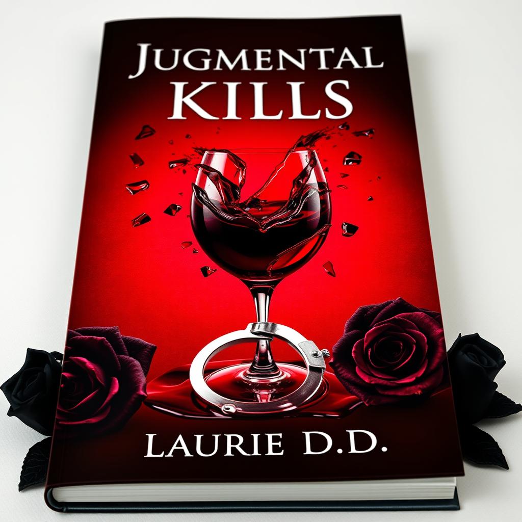 An alluring book cover design featuring a deep dark red background that evokes a mood of passion and intensity, perfect for a dark romance theme