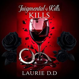 An alluring book cover design featuring a deep dark red background that evokes a mood of passion and intensity, perfect for a dark romance theme