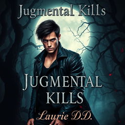 A captivating dark romance book cover titled 'Jugmental Kills' by Laurie D