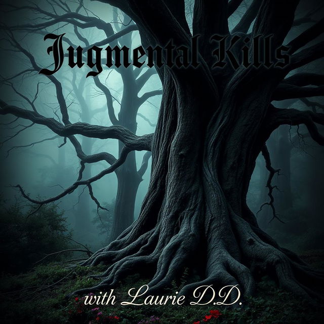 A dark romance book cover without any human figures, featuring an atmospheric and mystifying scene