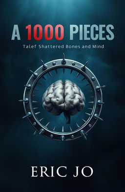 A book cover design for 'A 1000 Pieces: Tale of Shattered Bones and Mind' by Eric Jo